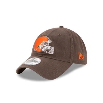 Brown Cleveland Browns Hat - New Era NFL Core Classic 9TWENTY Adjustable Caps USA4675210